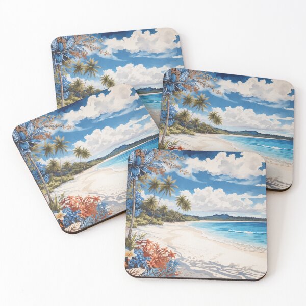 Item preview, Coastal Calm: A Tranquil Beachscape Illustration designed and sold by Ngea.