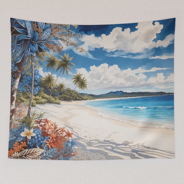 Item preview, Coastal Calm: A Tranquil Beachscape Illustration designed and sold by Ngea.