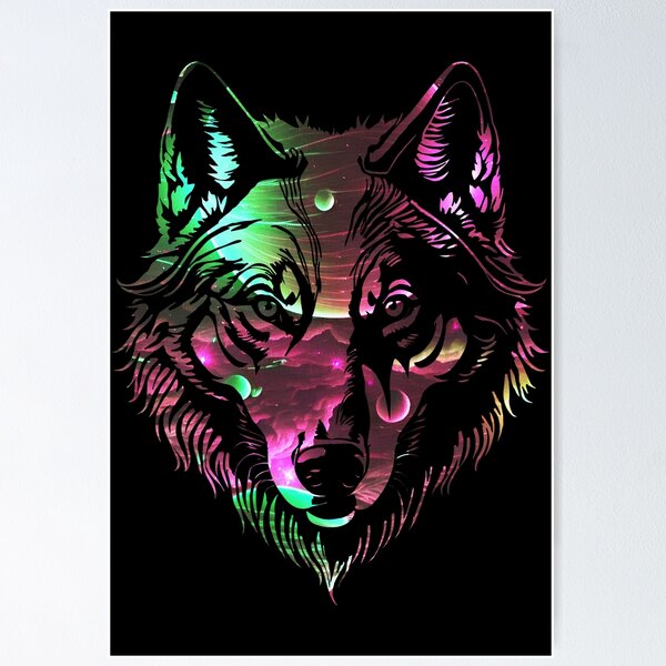 CUSTOM - Wolf head store galaxy