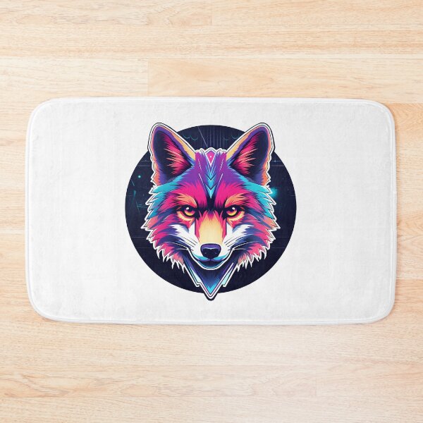 Item preview, Fox - Retrowave style - Colorful - Futuristic designed and sold by Vansky-Art.