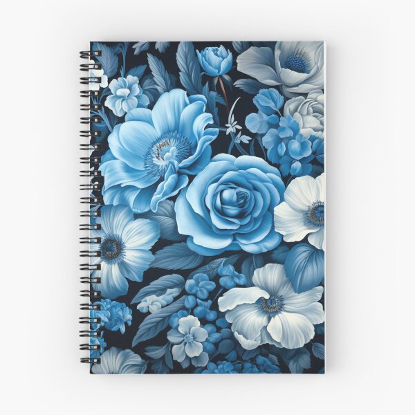 Item preview, Blue flowers texture designed and sold by Quijote-.