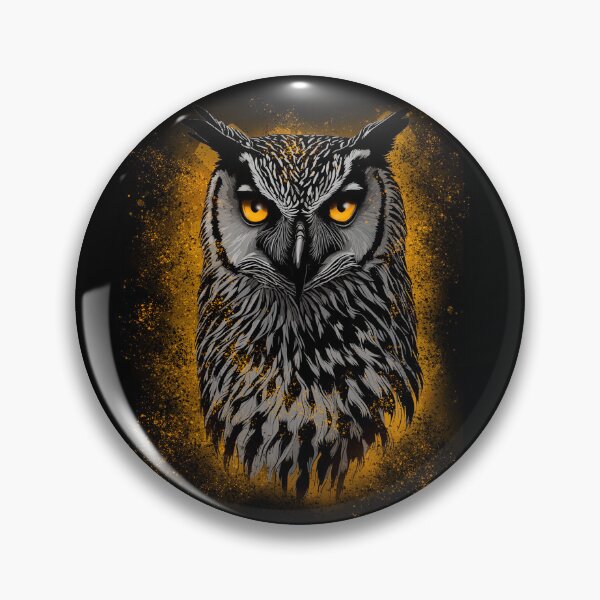 Item preview, eagle owl portrait designed and sold by landscapeworlds.