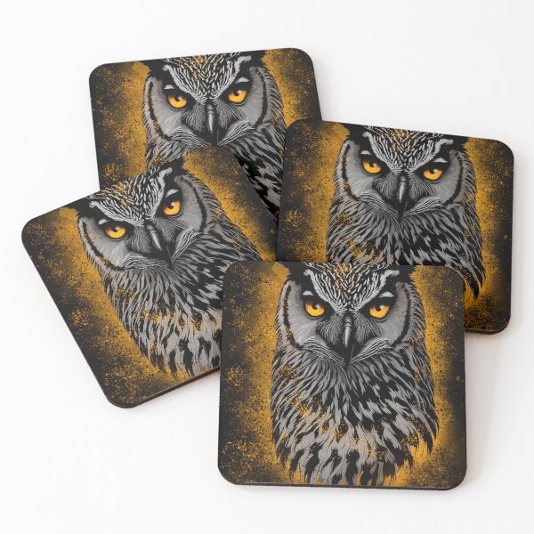 Item preview, eagle owl portrait designed and sold by landscapeworlds.