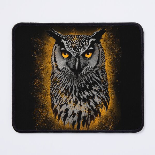 Item preview, eagle owl portrait designed and sold by landscapeworlds.