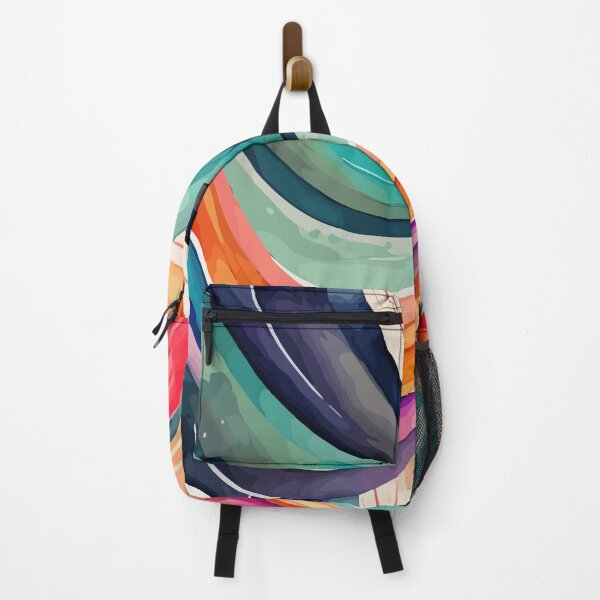 Item preview, Rainbow stripes watercolor artwork designed and sold by LIRAZ ZIV.