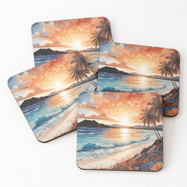 Item preview, Shoreside Tranquility: A Scene of Crystal-Clear Waters and Sky designed and sold by Ngea.