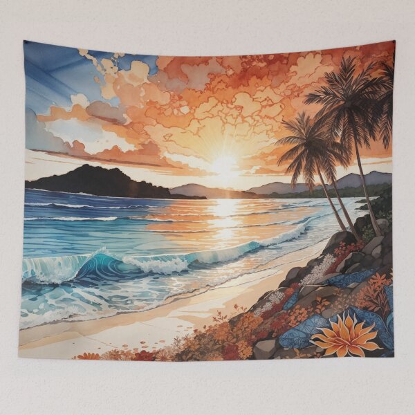 Item preview, Shoreside Tranquility: A Scene of Crystal-Clear Waters and Sky designed and sold by Ngea.