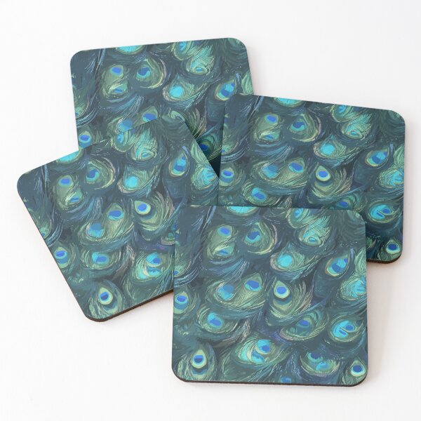 Item preview, peacock feather pattern  designed and sold by Five Seventy Five.