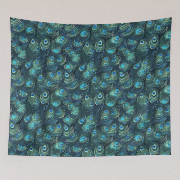 Item preview, peacock feather pattern  designed and sold by Five Seventy Five.