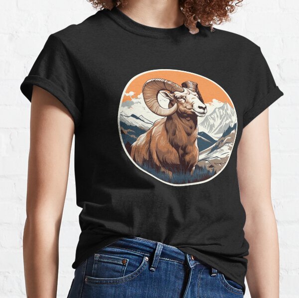 Desert Bighorn Rams 4299 - Closeup All Over Graphic Tee by Alaskan Momma  Bear