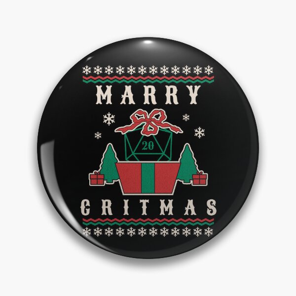Item preview, Merry Critmas: Festive RPG Gaming Christmas Design designed and sold by Zanda-Nerd-Shop.