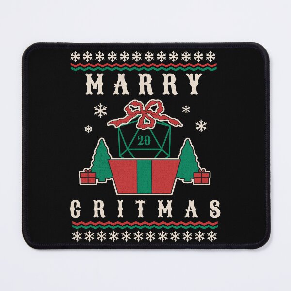 Item preview, Merry Critmas: Festive RPG Gaming Christmas Design designed and sold by Zanda-Nerd-Shop.