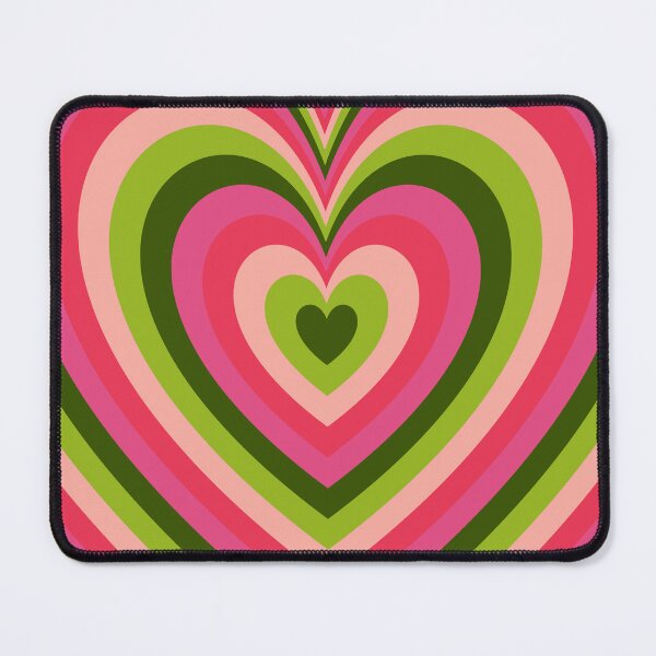 Item preview, Green and Pink Groovy Heart Pattern designed and sold by EpicCreation.