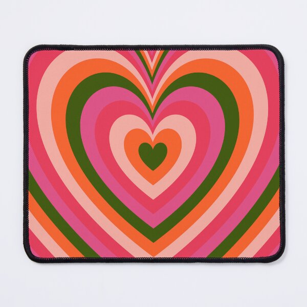 Item preview, Orange Green and Pink Groovy Heart Pattern designed and sold by EpicCreation.
