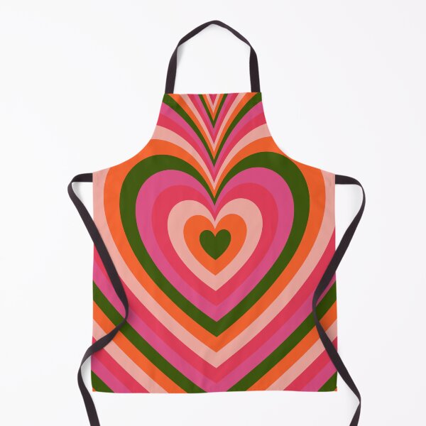 Item preview, Orange Green and Pink Groovy Heart Pattern designed and sold by EpicCreation.