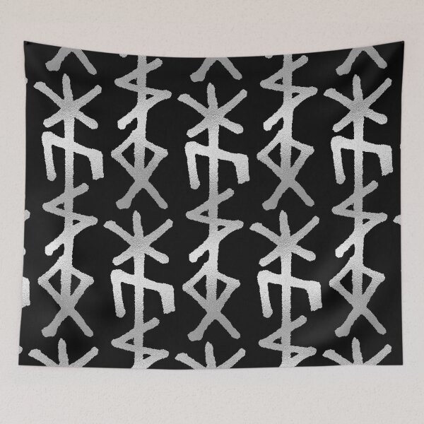 Item preview, Hūsō ᚼ-ᚢ-ᛋ-ᛟ - Protection Bindrune for the Household - Silver Metal designed and sold by SALENTOmadness.
