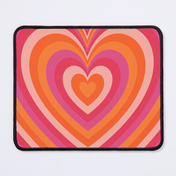 Item preview, Orange and Pink Groovy Heart Pattern designed and sold by EpicCreation.