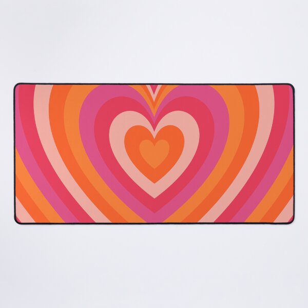Item preview, Orange and Pink Groovy Heart Pattern designed and sold by EpicCreation.
