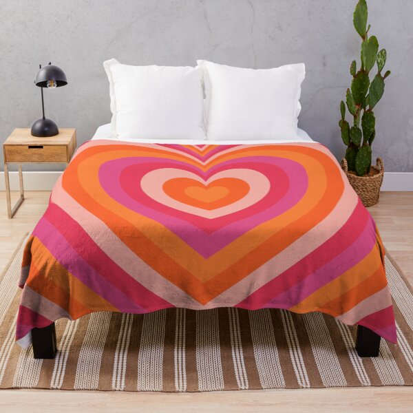 Item preview, Orange and Pink Groovy Heart Pattern designed and sold by EpicCreation.