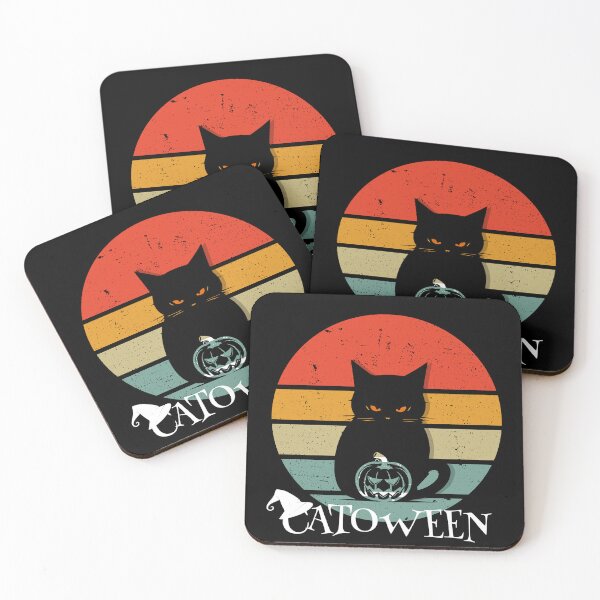 Item preview, Happy Catoween - Halloween Art for cat lovers designed and sold by ThreadmyCanvas.