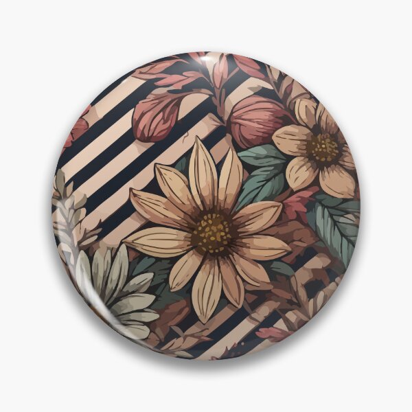 Item preview, Floral stripes pattern artwork designed and sold by LIRAZ ZIV.