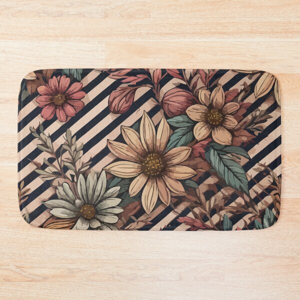 Item preview, Floral stripes pattern artwork designed and sold by LIRAZ ZIV.