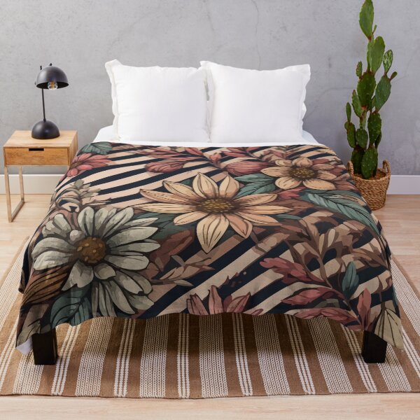 Item preview, Floral stripes pattern artwork designed and sold by LIRAZ ZIV.