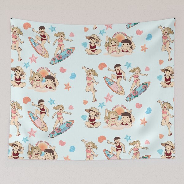 Item preview, Beach Day! - Amber and Kiara - BlackFox designed and sold by AngelEneArt.