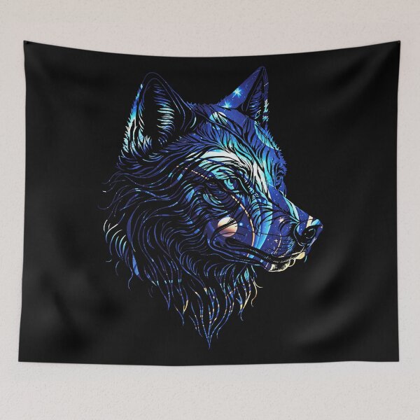 Item preview, Galaxy Wolf Face designed and sold by YrtemmyS.