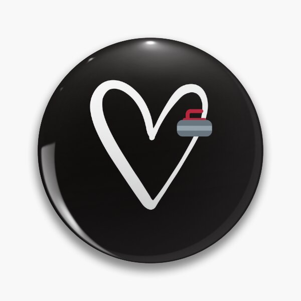 Item preview, Funny Curling Lover Heart Sport Curling Team Player Coach designed and sold by Sarah38.