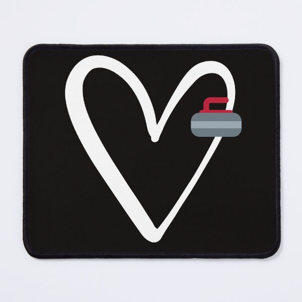 Item preview, Funny Curling Lover Heart Sport Curling Team Player Coach designed and sold by Sarah38.