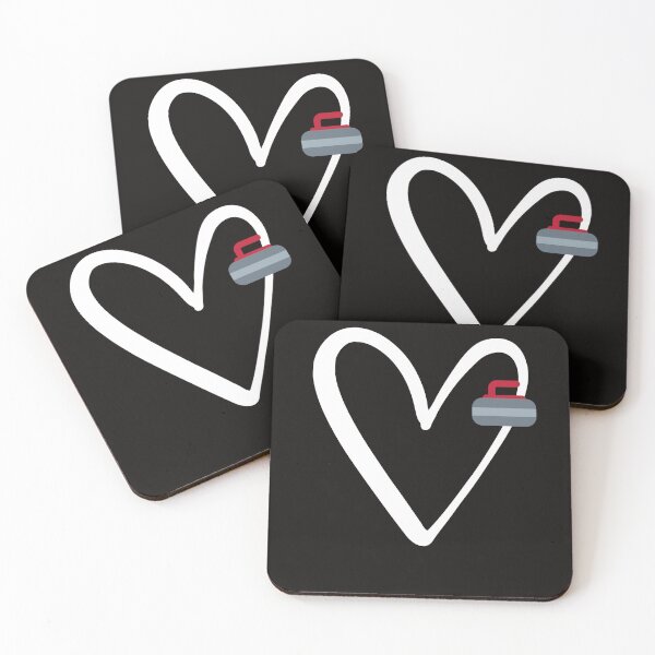 Item preview, Funny Curling Lover Heart Sport Curling Team Player Coach designed and sold by Sarah38.