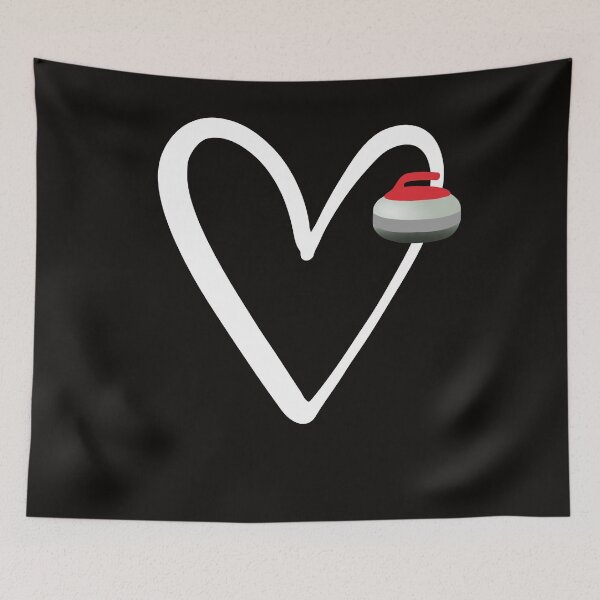 Item preview, Curling Team Player Coach Funny Curling Lover Heart Sport designed and sold by Sarah38.