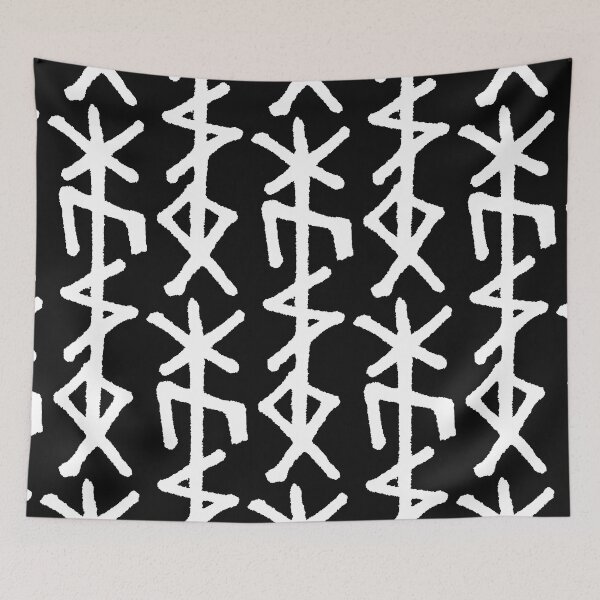 Item preview, Hūsō ᚼ-ᚢ-ᛋ-ᛟ - Protection Bindrune for the Household - BLK designed and sold by SALENTOmadness.