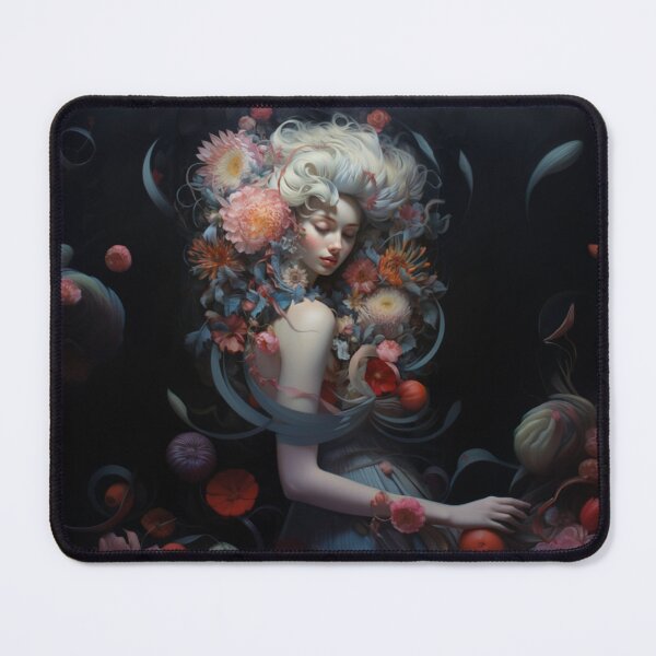 Item preview, woman between flowers designed and sold by Quijote-.