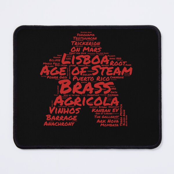 Item preview, I Play Red - Meeple Word Cloud for Board Game Enthusiasts designed and sold by Zanda-Nerd-Shop.