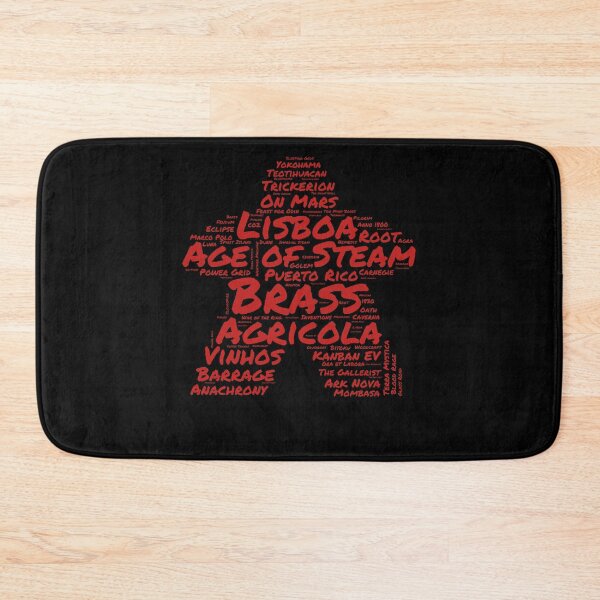 Item preview, I Play Red - Meeple Word Cloud for Board Game Enthusiasts designed and sold by Zanda-Nerd-Shop.
