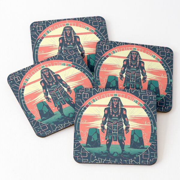 Item preview, Ancient Egypt / Pastel Sunset / Geometric Mosaic designed and sold by BamBamBazaar.