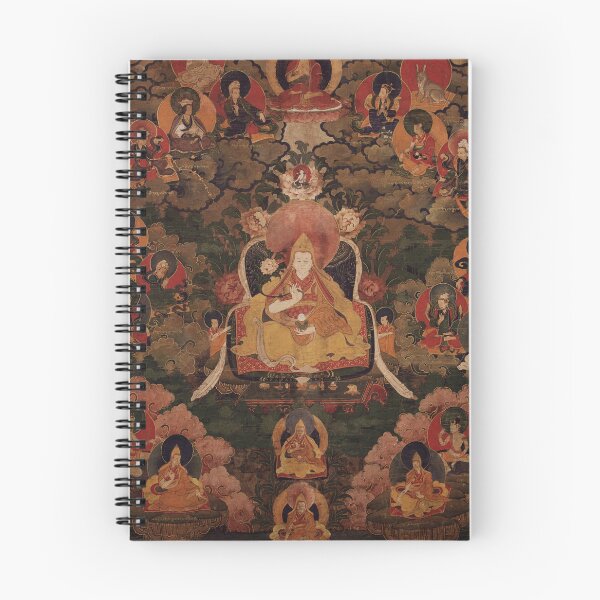 Item preview, Tibetan Thangka: The Seventh Dalai Lama on Silk Vertical Scroll designed and sold by Mulan-Prints.