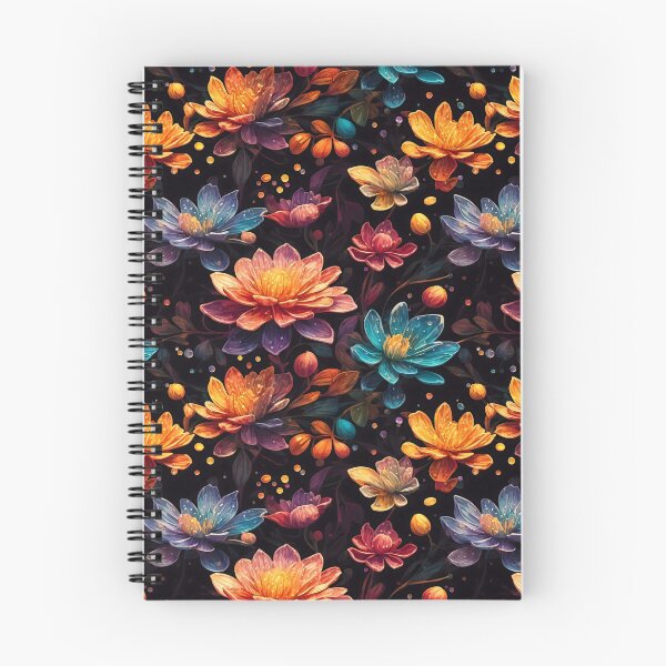 Item preview, Whimsical Watercolor Dark Floral Pattern #10 designed and sold by Rae-SunshineArt.