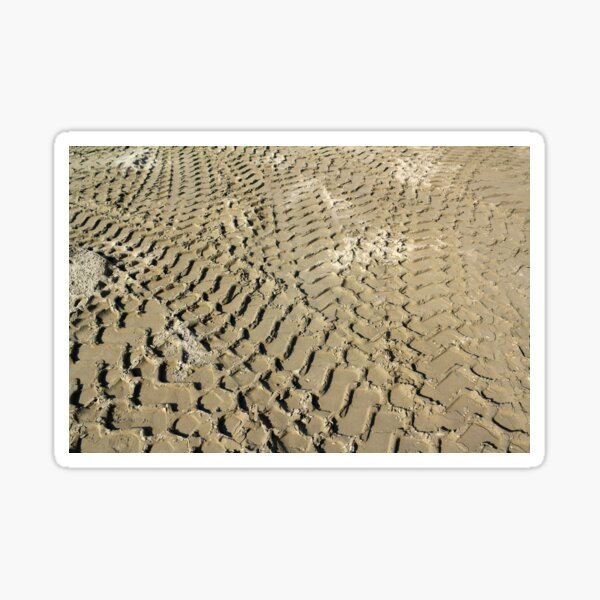 Item preview, bulldozer track in sand  designed and sold by goceris.
