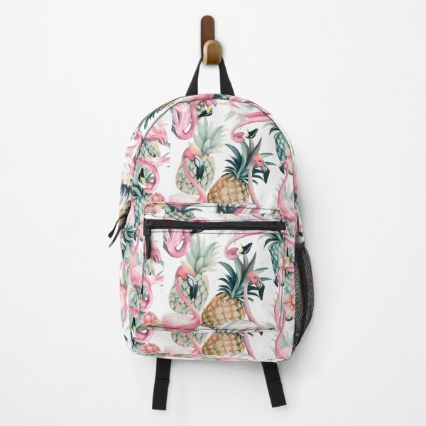 Item preview, Pink Flamingos loving floral Pineapples  designed and sold by RachelRebel.