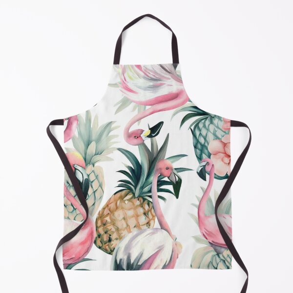 Item preview, Pink Flamingos loving floral Pineapples designed and sold by RachelRebel.