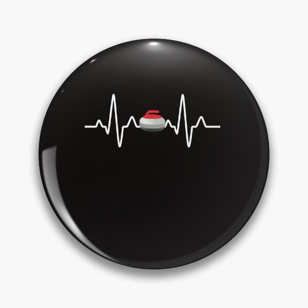 Item preview, Curling Heartbeat Funny Curler Player Winter Sports designed and sold by Sarah38.