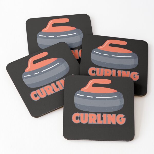 Item preview, Curler sliding Curling Funny Retro Curling Sport Player designed and sold by Sarah38.