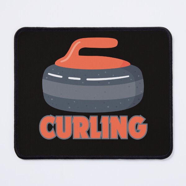 Item preview, Curler sliding Curling Funny Retro Curling Sport Player designed and sold by Sarah38.