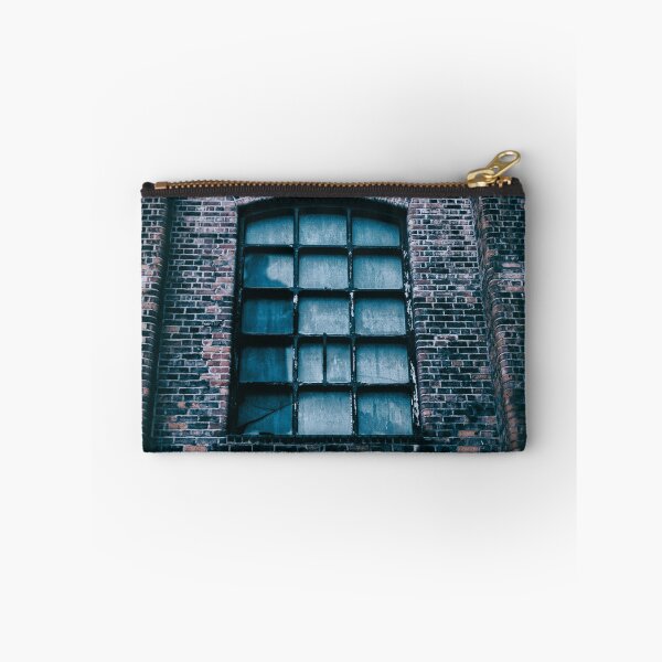Item preview, Weathered brick building with a shadow in the window designed and sold by Sharonroseart.
