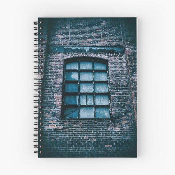 Item preview, Weathered brick building with a shadow in the window designed and sold by Sharonroseart.