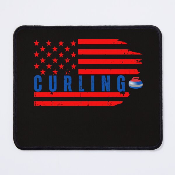 Item preview, American Flag Curling Stone Funny Winter Sports Lovers designed and sold by Sarah38.