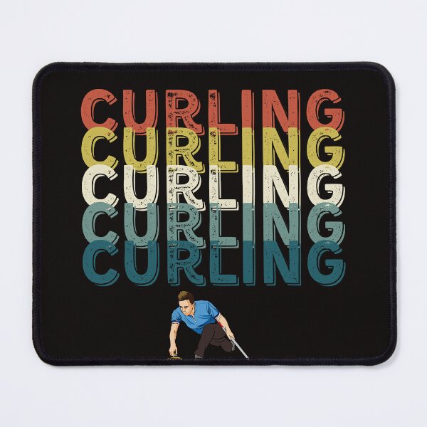 Item preview, Funny Curling Player Retro Vintage Curling Sport Lover designed and sold by Sarah38.